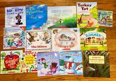 Seasonal Kids Book Lot Winter Spring Snow Weather Nature Jan Brett