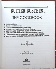 BUTTER BUSTER THE COOKBOOK BY PAM MYCOSKIE PAPERBACK B1008