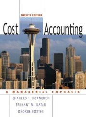 Cost Accounting: A Managerial Emphasis – Hardcover By Charles T. Horngren – GOOD