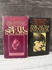 Seth Speaks + The Seth Material Jane Roberts 2 Book Lot Vtg New Age Occult PB