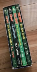 RL Stine Fear Street Box Gift Set 2 Books Surprise Party Ski Weekend Fire Game
