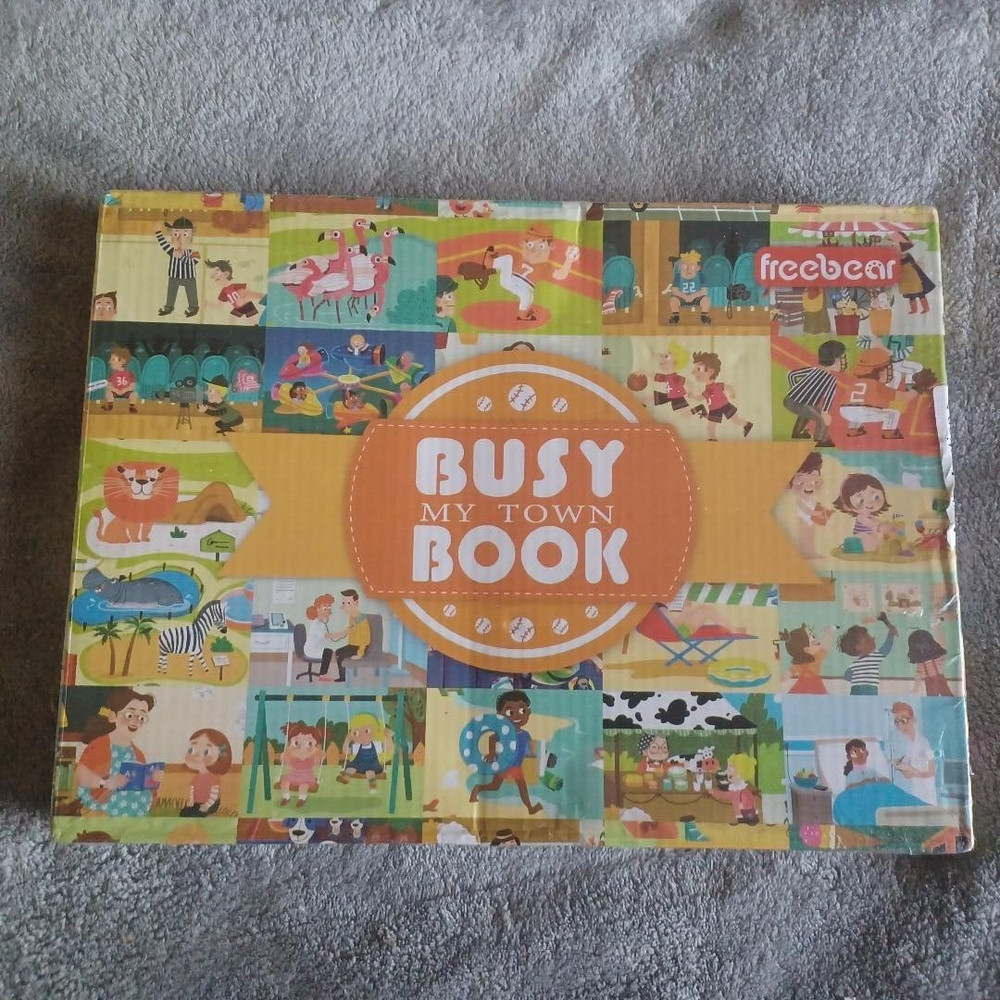 Freebear Busy Book For Toddlers Kids Activity Center Ages 2+ (My Town)
