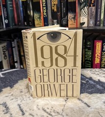 1984 by George Orwell (1977 Hardcover) RARE Harcourt Brace HBJ, POOR COND.