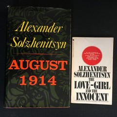 Lot ALEXANDER SOLZHENITSYN 1st US Ed HC/DJ AUGUST 1914 + LOVE-GIRL & INNOCENT pb
