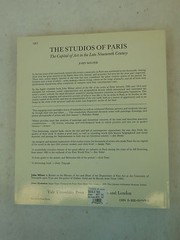 John Milner THE STUDIOS OF PARIS Yale University Press 1990