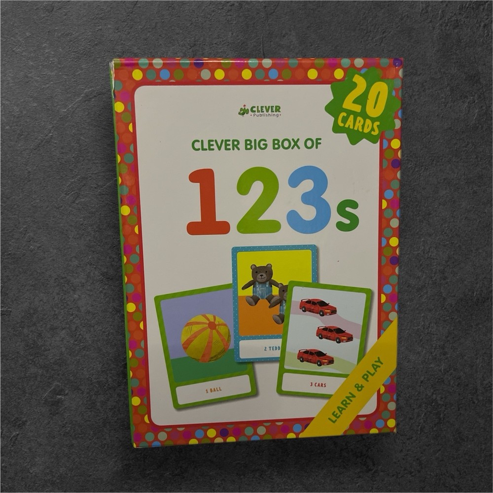 123s : Memory Flash Cards by Clever Publishing (2018, Cards,Flash Cards)