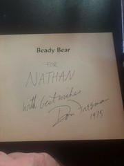 SCARCE SIGNED!! Beady Bear by Don Freeman. 1st PB. VG+