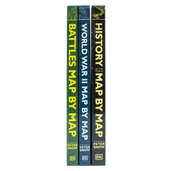 Map by Map Series 3 Books Collection Set (Battles, History of the World & World