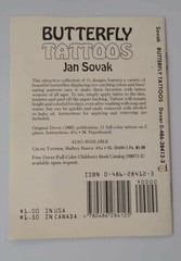 BUTTERFLY TATTOOS (DOVER TATTOOS) By Jan Sovak **BRAND NEW**