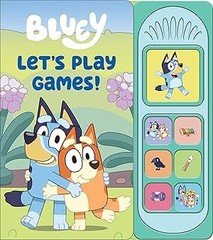 Bluey: Let’s Play Games! Sound Book [With Battery] Brand New