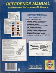Haynes TECHBOOK Automotive Reference Manual & Illustrated Dictionary MN303
