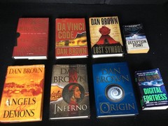 Dan Brown 8 Book Lot Robert Langdon Series Set 6HC/2PB