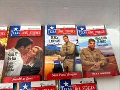 Lot of 9 Vintage Silhouette Greatest Texas Love Stories Paperback Books