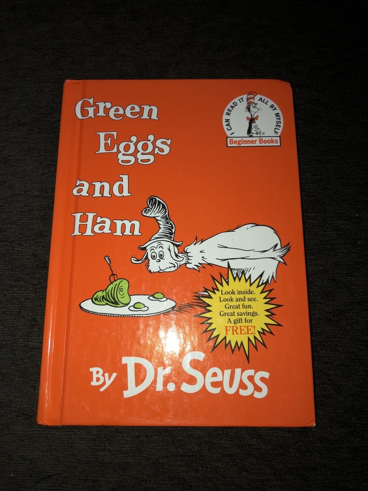 Green Eggs And Ham Book Dr. Seuss 62 Pages hard cover