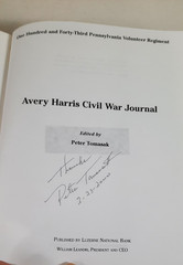 Avery Harris Civil War Journal by Peter Tomasak 143rd PA Regiment Signed 1st Ed.