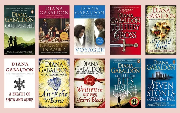 Complete Set Series Lot of 10 Outlander Historical-Fic Books by Diana Gabaldon