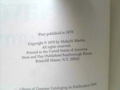 The Final Conclave (1st Ed) by Malachi Martin