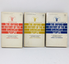The Oxford History of The American People Vol 1 2 & 3 Samuel Eliot Morison Set