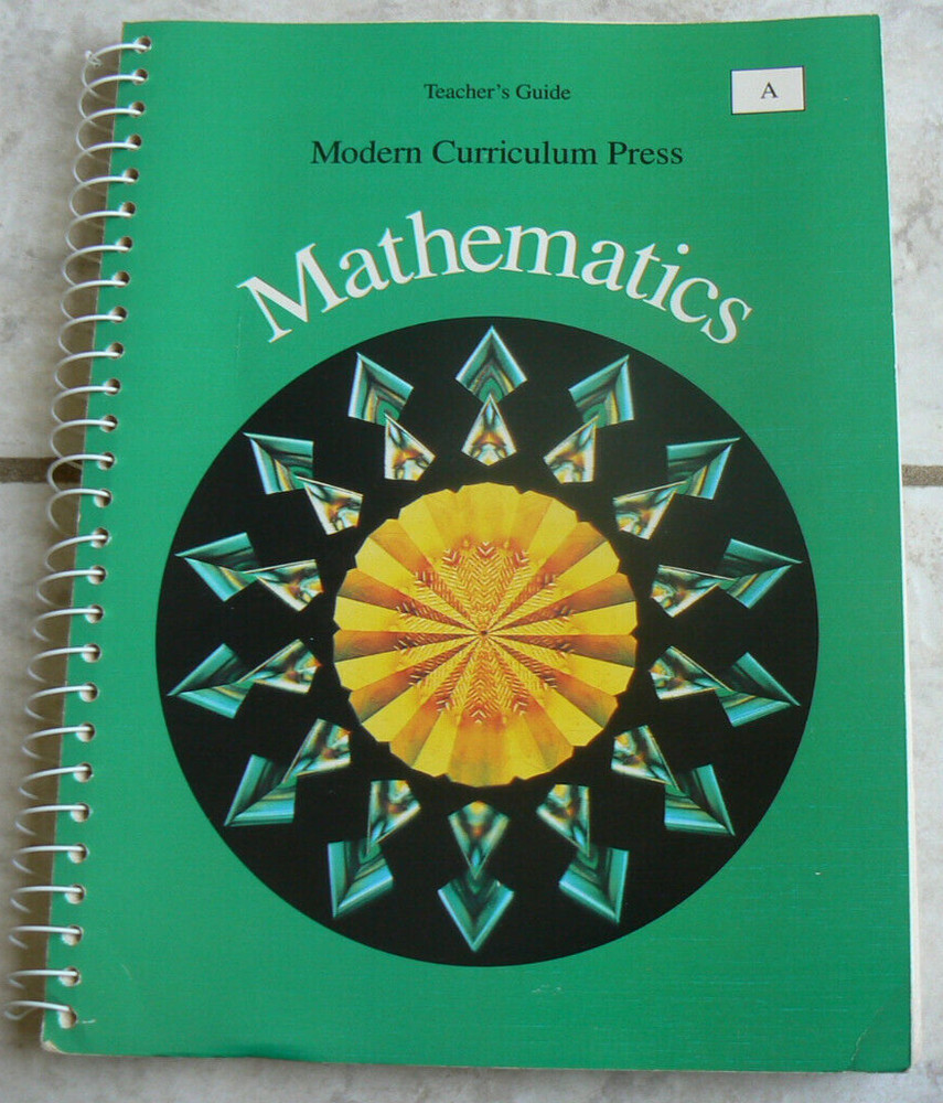 Modern Curriculum Press MCP MATH A, gr. 1 Teacher’s Edition TE, 1994 LN Spiral