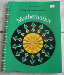 Modern Curriculum Press MCP MATH A, gr. 1 Teacher’s Edition TE, 1994 LN Spiral