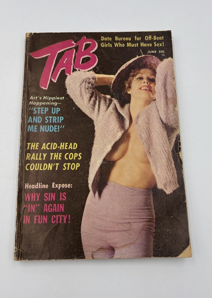 TAB „THE POCKET PICTURE MAGAZINE” June 1968 VINTAGE EROTIC BOOK