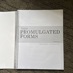 Texas promulgated forms Supplement Set Dearborn Real Estate Edu. SC BN 250908