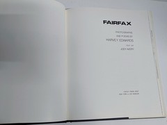 Fairfax : Photographs And Poems By Harvey Edwards HCdj 1976 Jewish