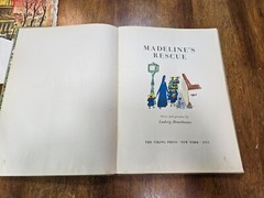 1953 Vintage Madeline’s Rescue by Ludwig Bemelmans Childrens Book