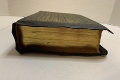 The Holy Bible 1950 Golden Book Edition Thumb Leather Binding KJV USA