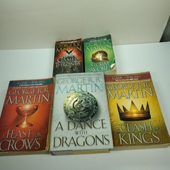 Game of Thrones Books 1-5 Paperback Set – A Song of Ice and Fire Lot Complete