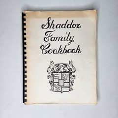 1983 Shaddox Family Cookbook Recipes Collection 8.5 x 11in Spiral Typed Heritage