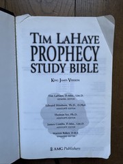 Midnight Tim Lahaye Prophecy Study Bible KJV Red Letter Burgundy Leather