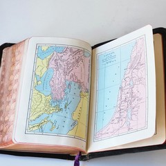 Vtg Holy Bible, International Series KJV Leather Lined Thumb Index John Winston
