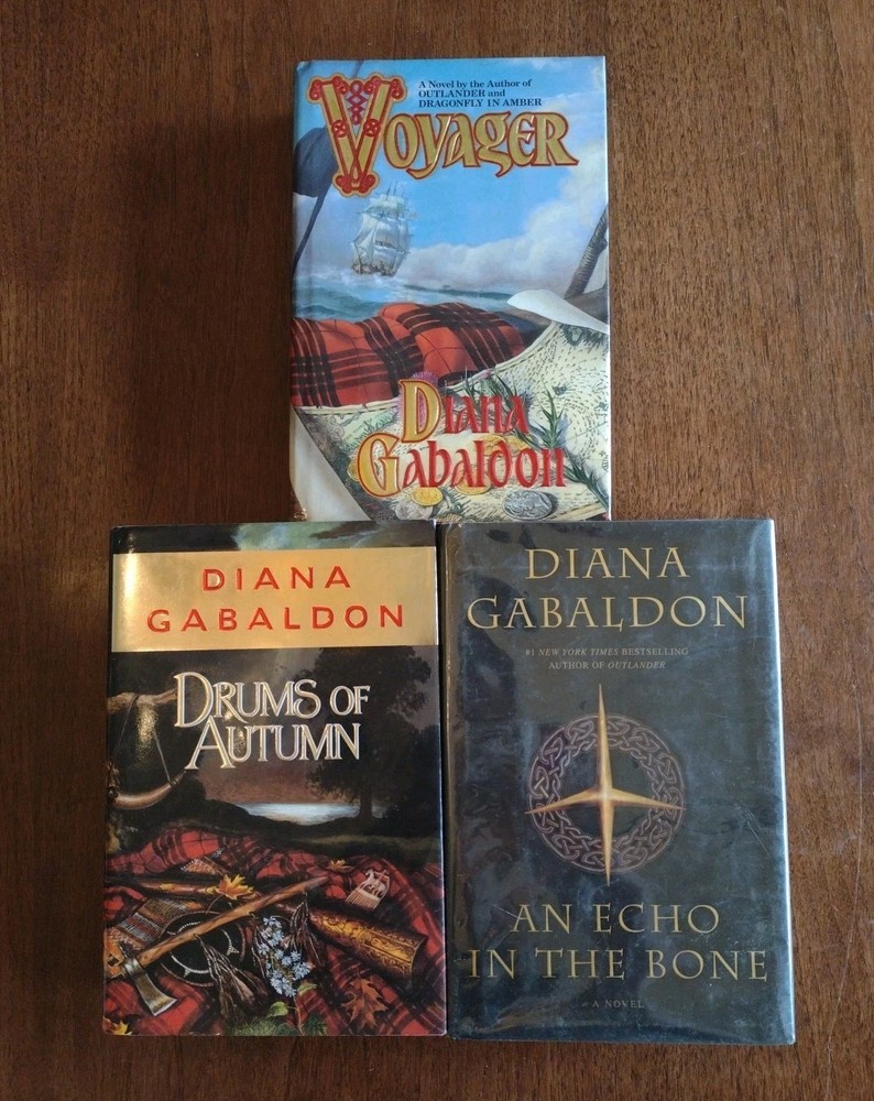 Diana Gabaldon Hardcover Lot 3 Voyager – Drums Of Autumn – An Echo In The Bone