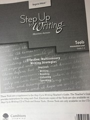 Step Up to Writing Grades 3-6 Sopris West Teacher Resource Guide Binder Auman