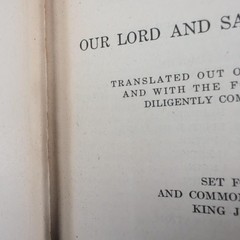Vintage New Testament Our Lord KJV American Bible Society Hardcover Black