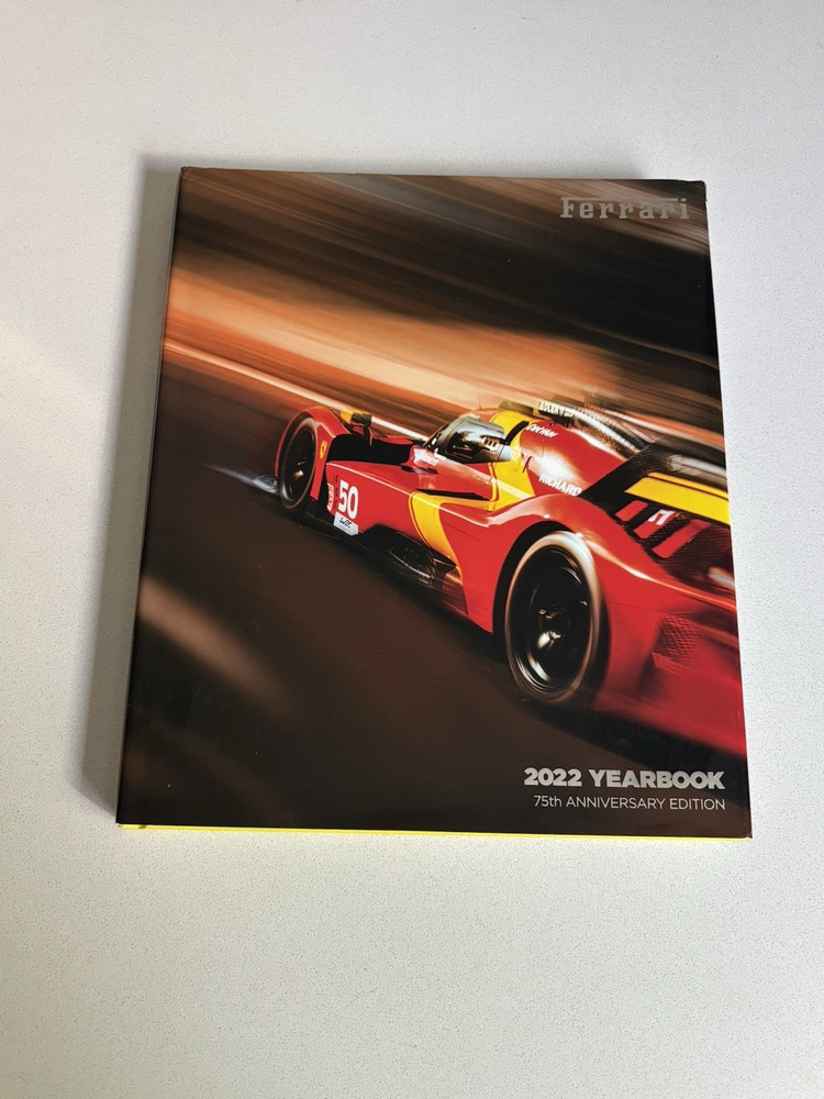 Ferrari 2022 Yearbook 75th Anniversary Edition Hardcover with Dustjacket