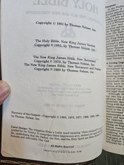 1983 Nelson NKJV Red Letter Bonded Leather Imperial Reference Bible Gilded 745BG