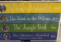 M Kelly Children’s Mini Classics 4 Book Deluxe Box Set – OZ, ALICE, JUNGLE BOOK
