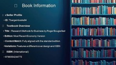 Research Methods for Business by Roger Bougie 8ed 9789354244773
