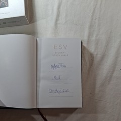 ESV Student Study Bible (Hardcover, Flowers Design) by Crossway, BOOK IS SIGNED