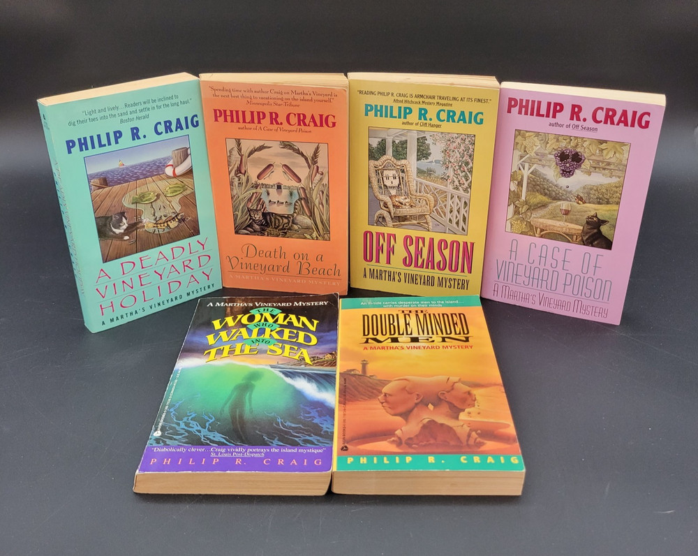 Lot of 6 Philip R Craig A Martha’s Vineyard Mystery PB Novels Multiple Titles