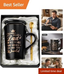 Memorable 14oz Coffee Mug for Dad – Thoughtful Father’s Day Present in Gift Box
