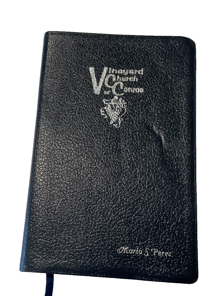 NIV Thinline Bible 2005 Navy Blue Bonded Leather Text 1984