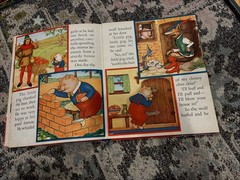 Vintage THREE FAMOUS STORIES Three Little Kittens Three Bears Three Pigs 1941