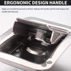 Truck Tool Box Lock Replacement 304 Stainless Steel Paddle Latch 2 Pack 4.7in