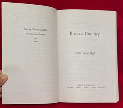 Broken Country Clare Leslie Hall ARC Advance Reader Copy Uncorrected Proof 2025