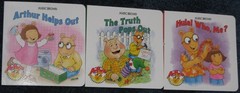 3 NEW PBS ARTHUR Baby Toddler Board Books Free Ship !