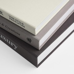 Luxury Linen Decorative Books Set of 3 – Minimalist Home Decor for Elegance