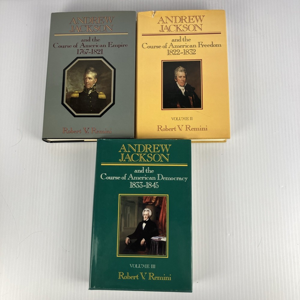 Andrew Jackson 3 Volume Set 1st edition 1st printing By Robert V Remini